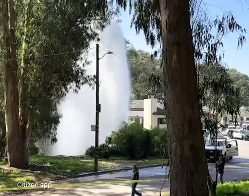 image of geyser at the end of Wawona Street