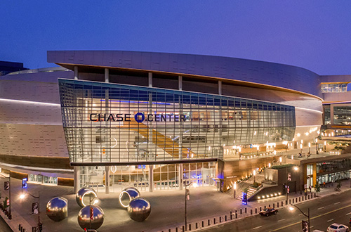 Chase Center, home of the Golden State Warriors.
