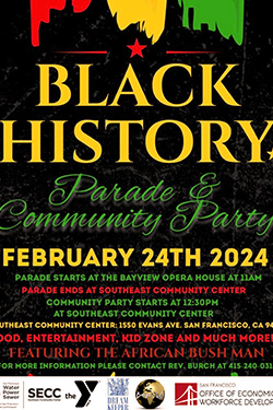 Black History Parade at Community Party