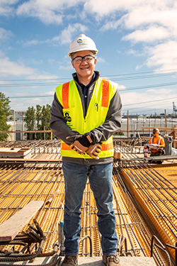 Jim Wang, Construction Manager for the New Headworks Facility Project at the Southeast Treatment Plant (SEP)