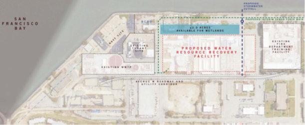 Treasure Island Water Resource Recovery Facility Project Map