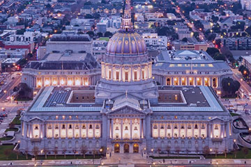 Tòa thị chính San Francisco về đêm