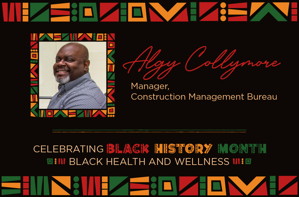 Algy Collymore, Manager para sa Construction Management Bureau
